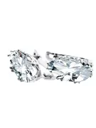 Zircon Sterling silver 925 Earrings Vintage style vec021s
